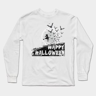 Happy Halloween tee design birthday gift graphic Long Sleeve T-Shirt